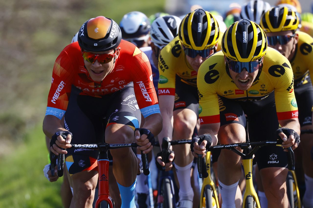 E3 Saxo Bank Classic 2022 65th Edition Harelbeke Harelbeke 2039 km 25032022 Jonathan Milan ITA Bahrain Victorious photo Luca BettiniSprintCyclingAgency2022