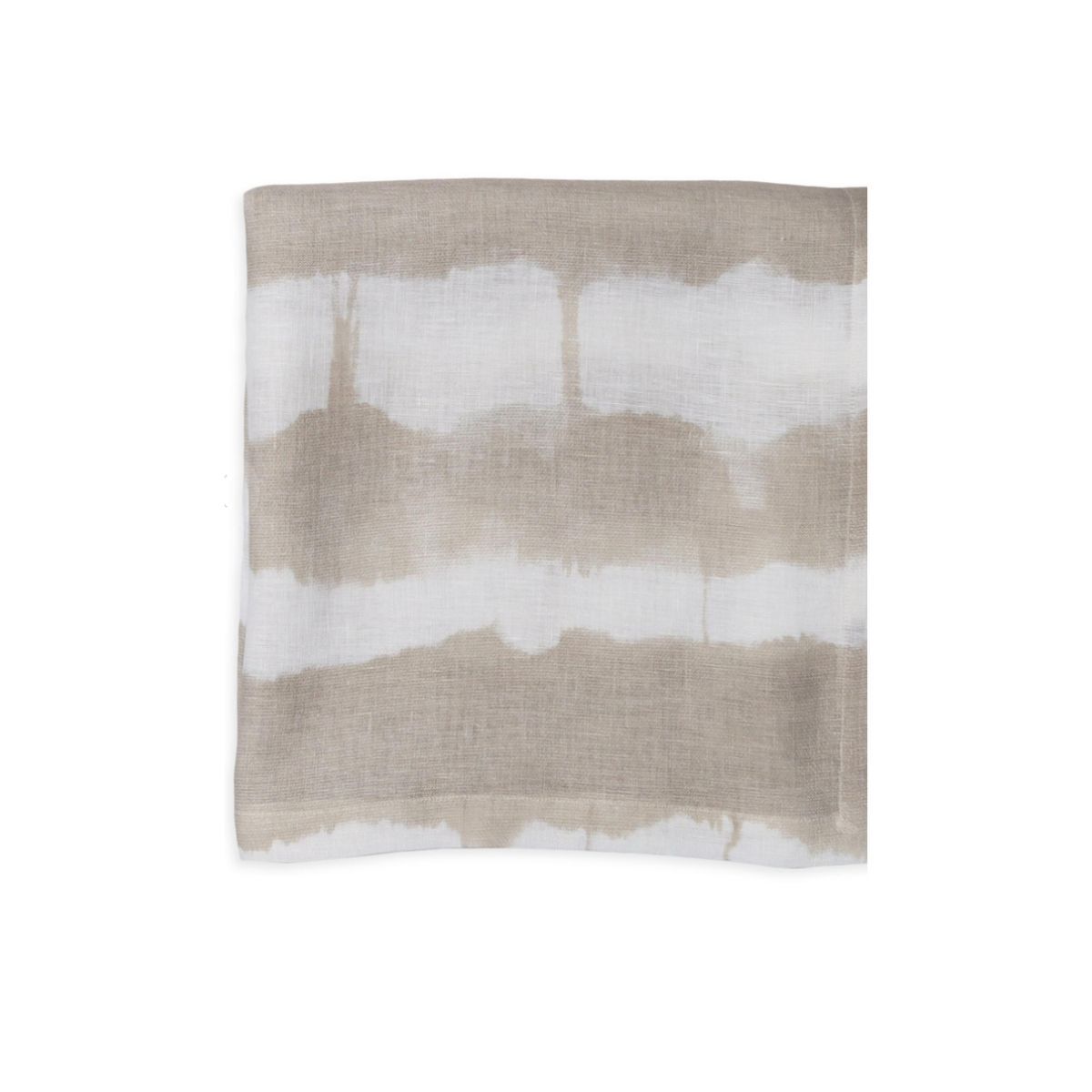 A cream and beige tablecloth