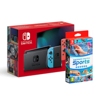 Nintendo Switch (Neon-Rot/Neon-Blau) mit Nintendo Switch Sports