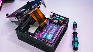 Geekom AS 6 motherboard with SSD and RAM modules