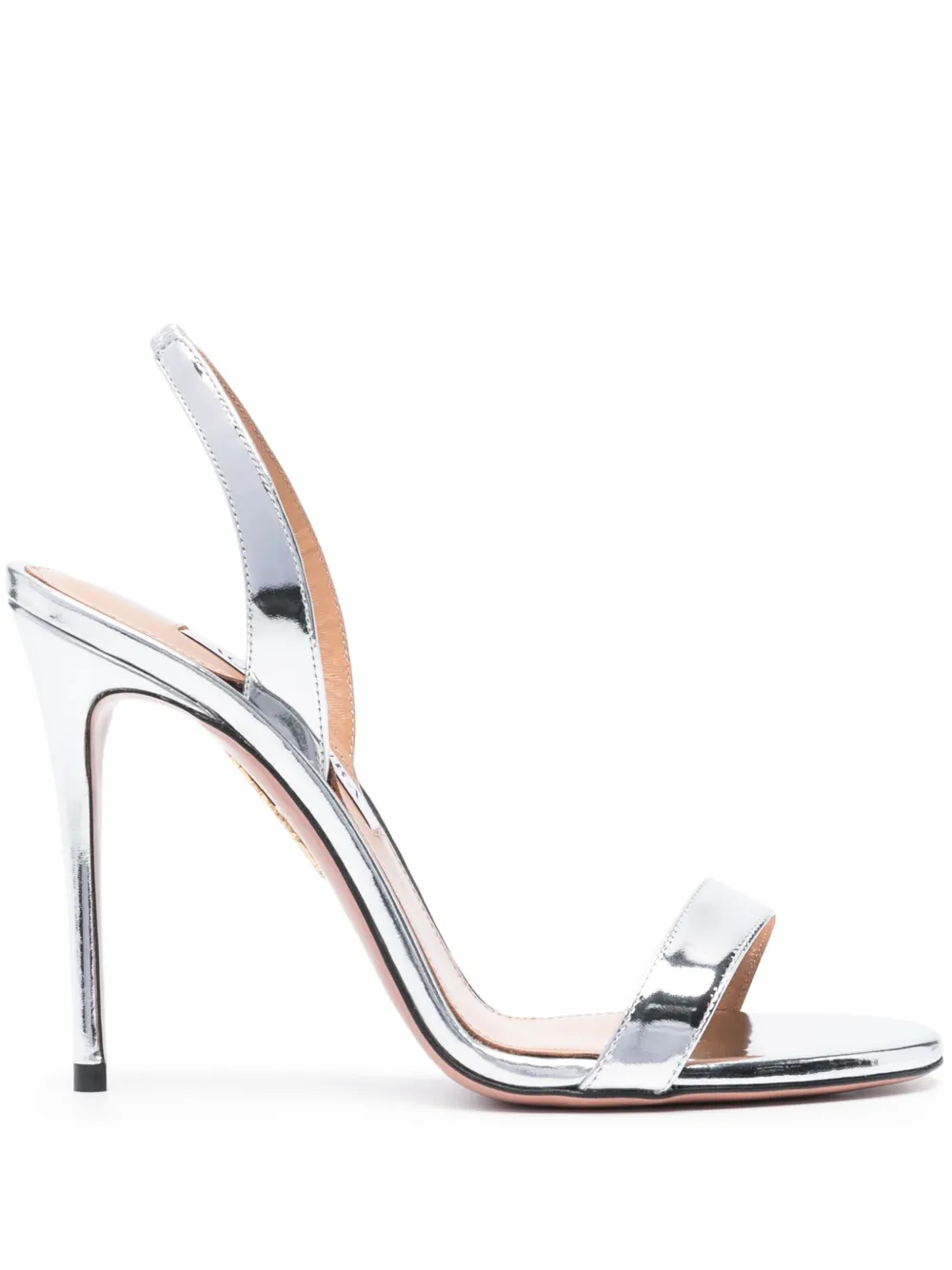 Aquazzura so Nude 110mm Leather Sandals | 37
