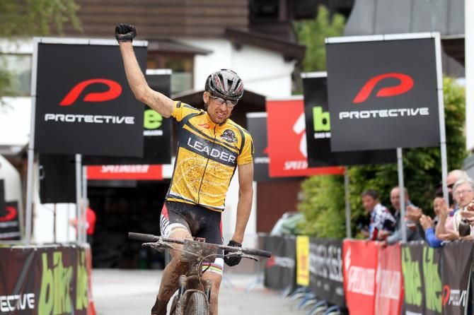 Christoph Sauser wins stage 2 of the Bike Four Peaks