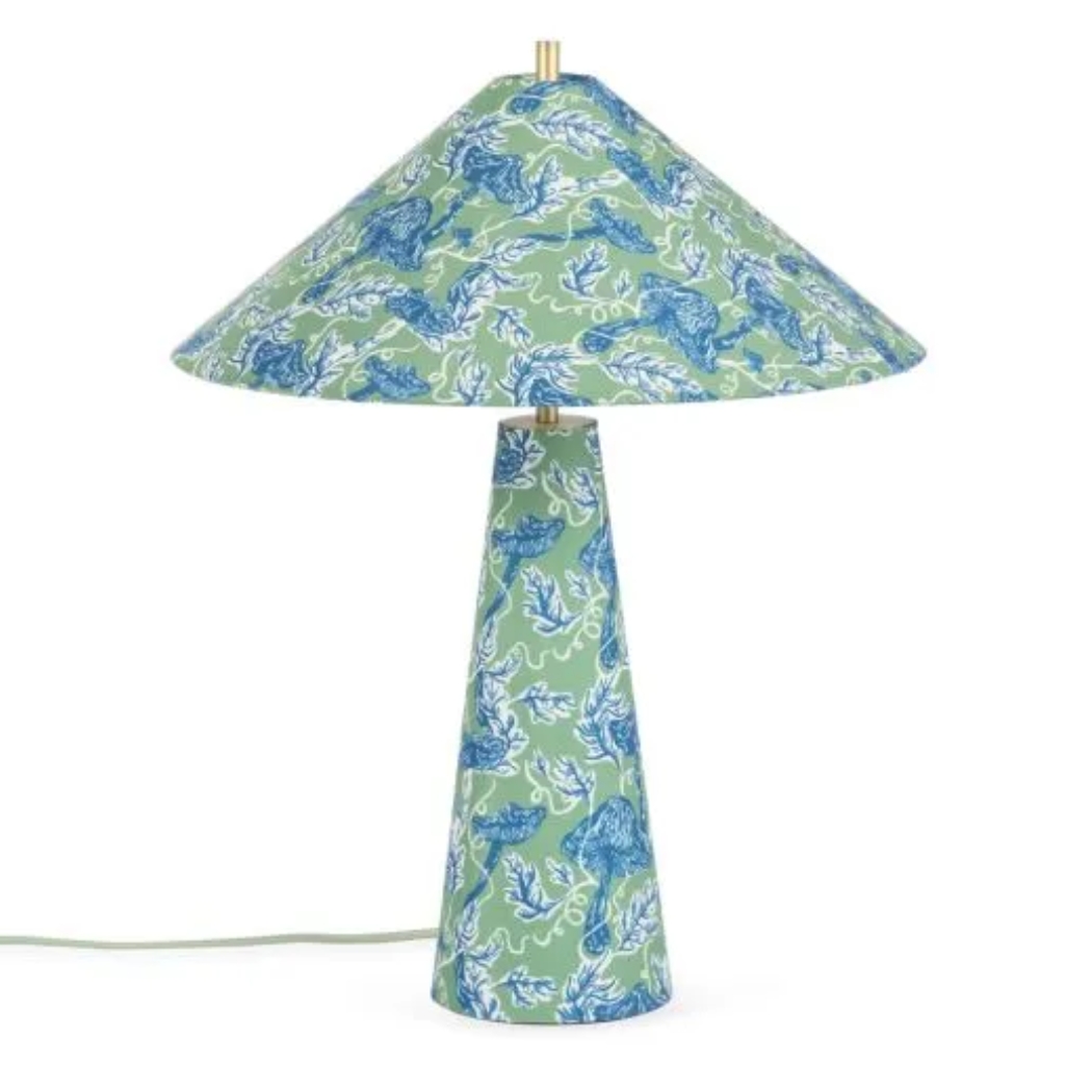 Heal's, Woodland Table Lamp Lucy Silvester Mushroom Print