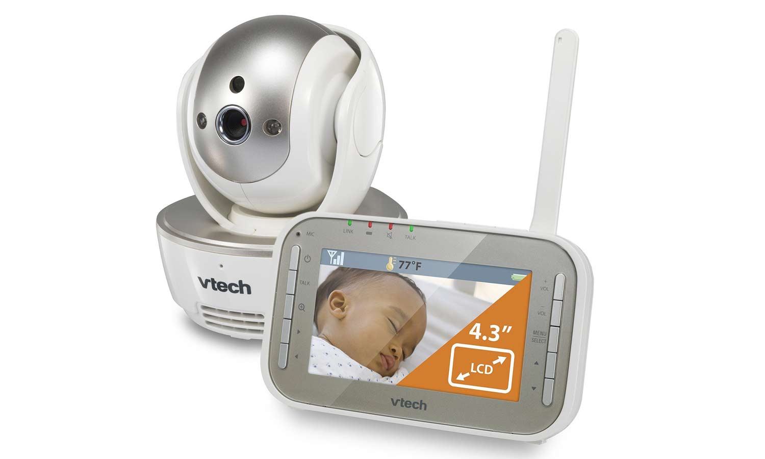Vtech VM343-2 Safe&Sound Digital Video Baby Monitor w 2 Pan & Tilt Cameras VTECH 