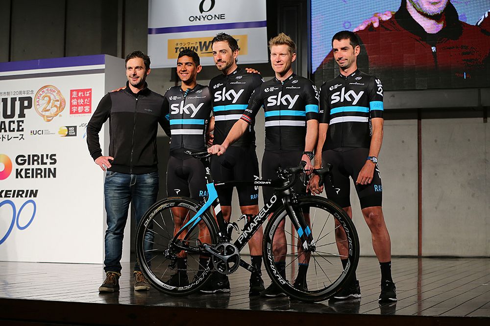 Team Sky at 2016 Japan Cup team presentation