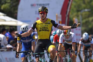 Dylan Groenewegen (LottoNL-Jumbo) celebrates his win