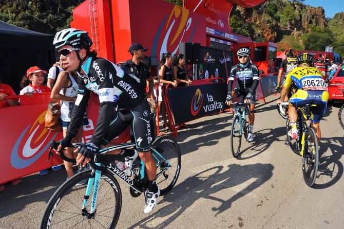 Rigoberto Uran heads to the line