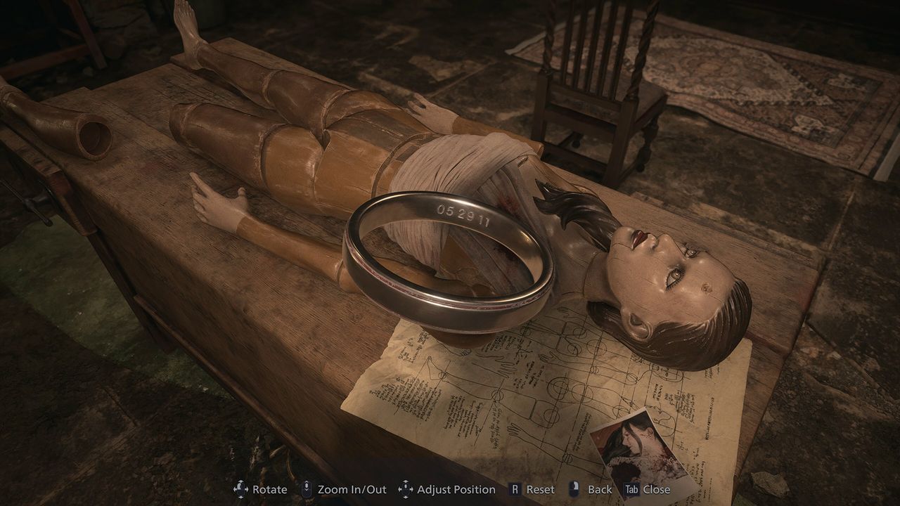 Resident Evil Village mannequin doll puzzle