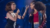 AMERICAN IDOL - "916 (Grand Finale)" - The Top 3 finalists give their all for the last chance to earn America's vote. Alicia Keys serves as guest mentor and performer, plus special performances from other music legends and today's top stars. MONDAY, MAY 11 (8:00-11:00 p.m. EDT) on ABC. (Disney/Eric McCandless) RAYE, ALICIA KEYS (Photo by Eric McCandless/Disney via Getty Images)
