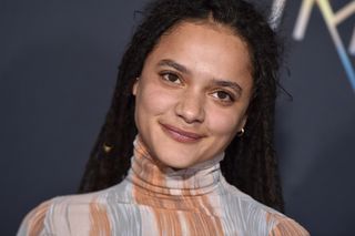 Actress Sasha Lane arrives at the premiere of Disney's 'A Wrinkle In Time' at El Capitan Theatre on February 26, 2018 in Los Angeles, California