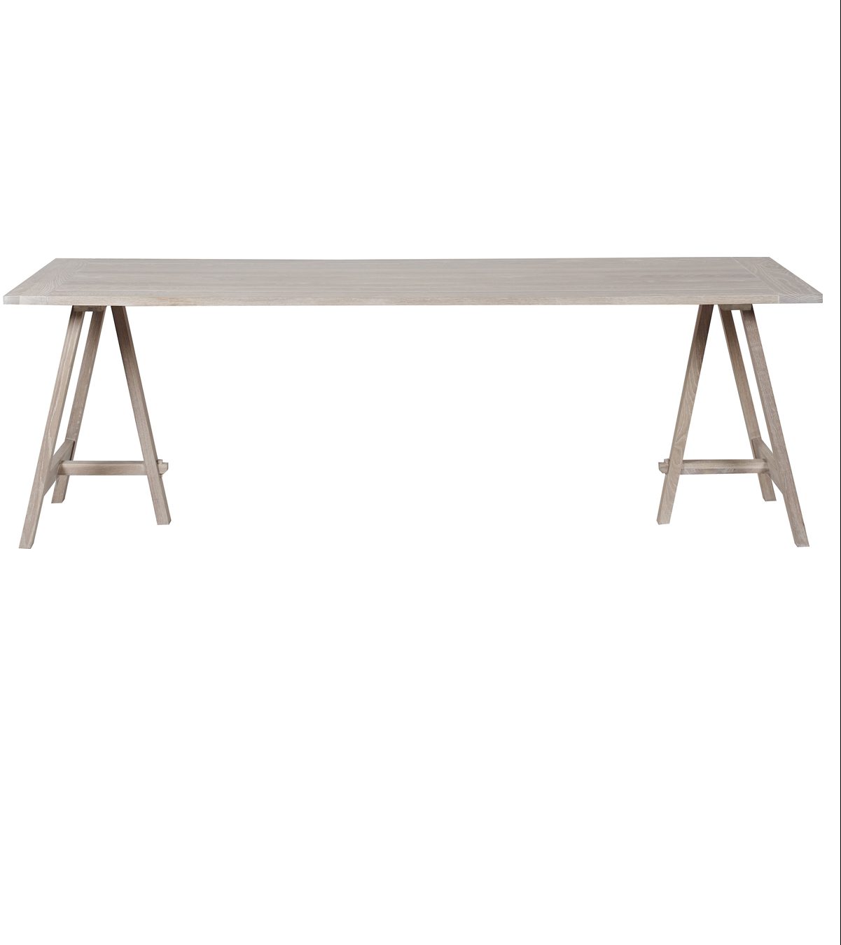 Hebden 230 trestle table in oak, from £1,085, neptune