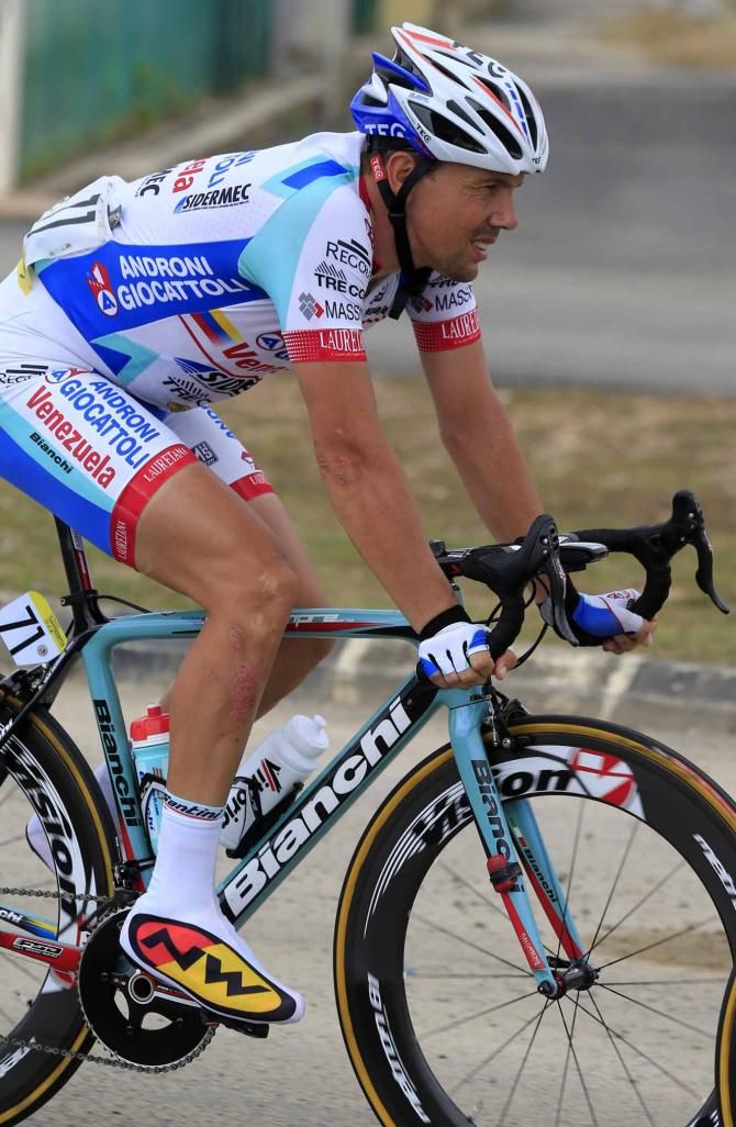Kenny van Hummel (Androni-Venezuela) in action at the Tour de Langkawi.