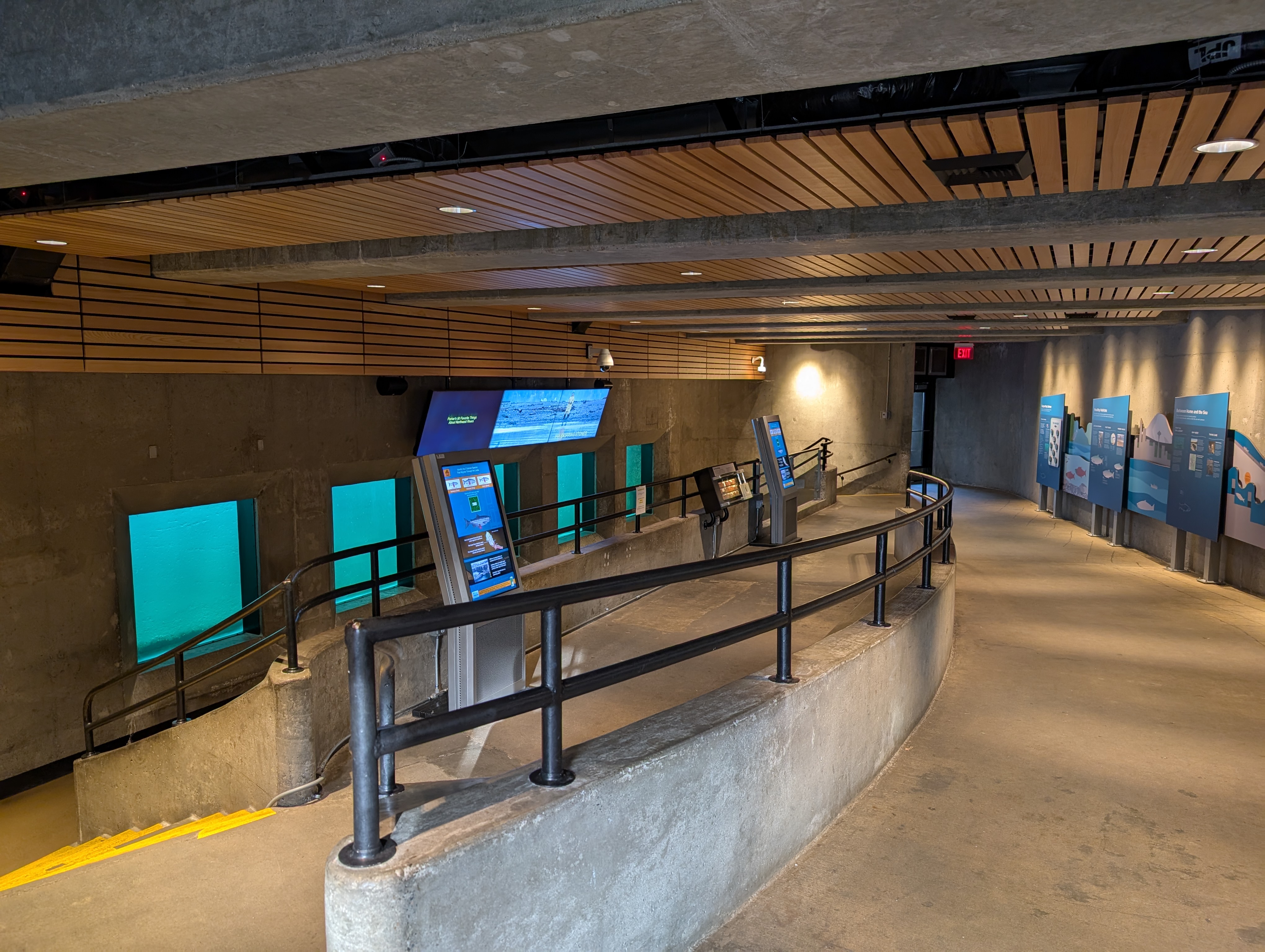 Inside a viewing station