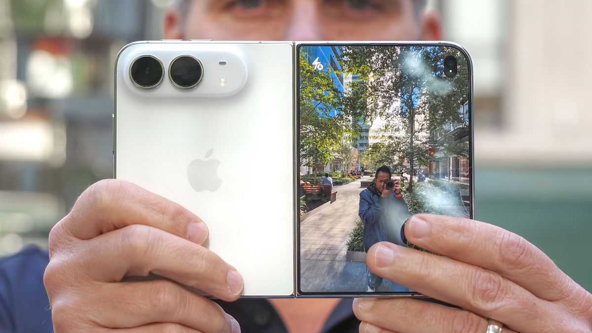 iPhone Duo shown held in hand