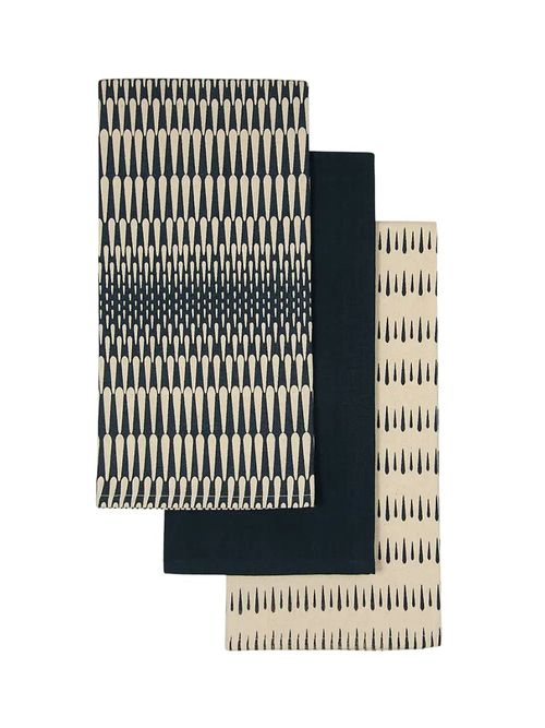Zen Navy Tea Towels -&nbsp;Pack of 3&nbsp;