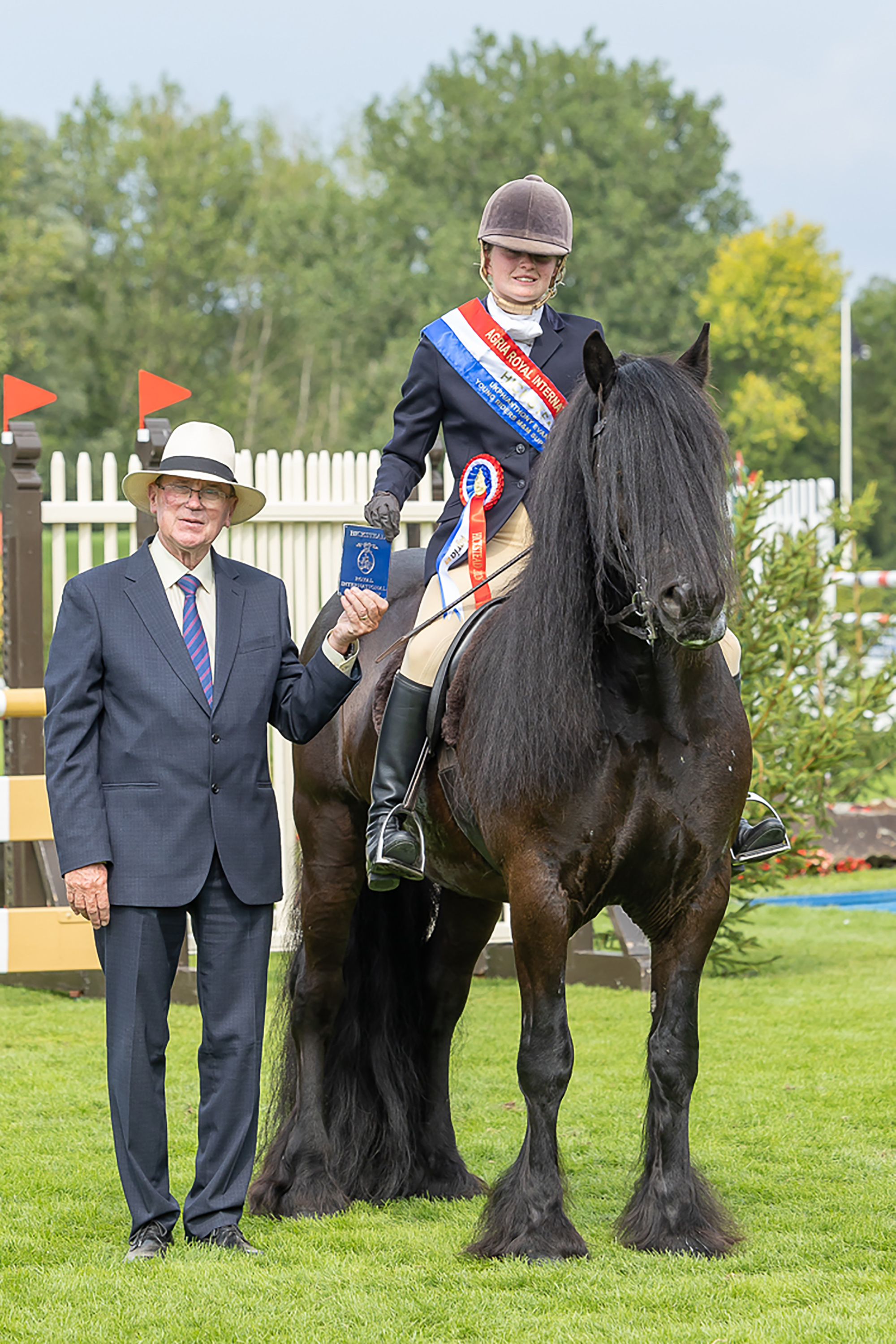 Champion. Leyla Scott-Christian and GRISEBURN MAJOR in The UKPH/Anthony Evans Insurance Young Riders M&amp;M Supreme Championship at The Agria Royal International Horse Show, Hickstead, Sussex 22 July '26