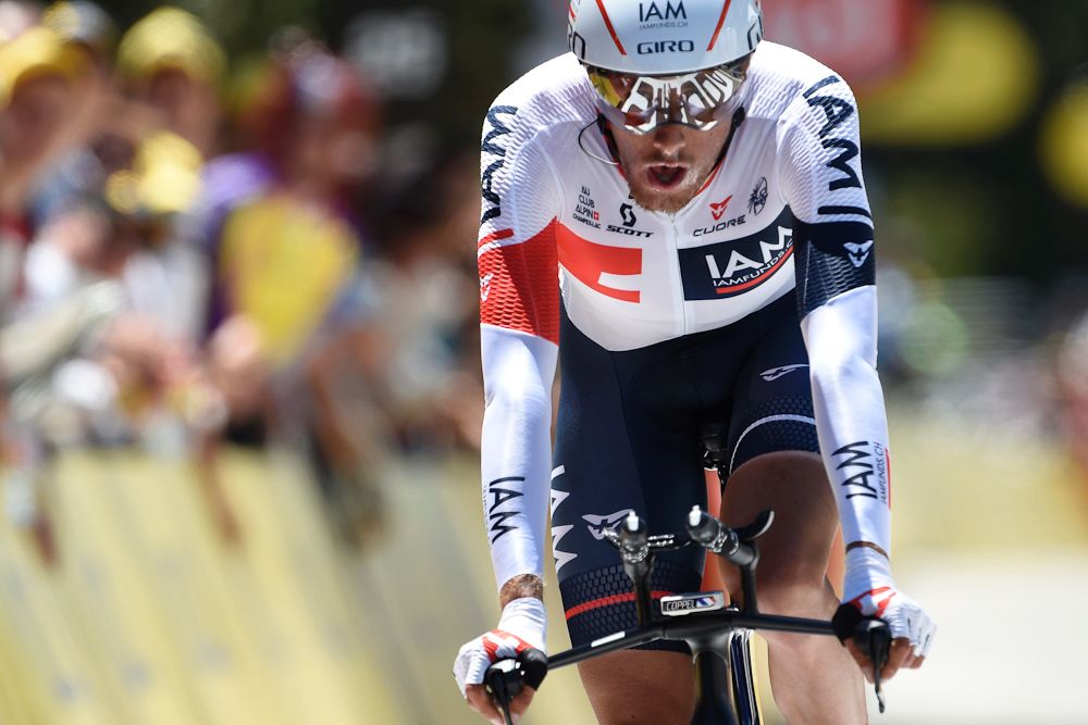 Jerome Coppel finished 4th during the stage 13 time trial