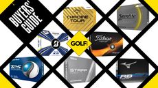 A range of the best golf balls for high swing speeds in a grid system