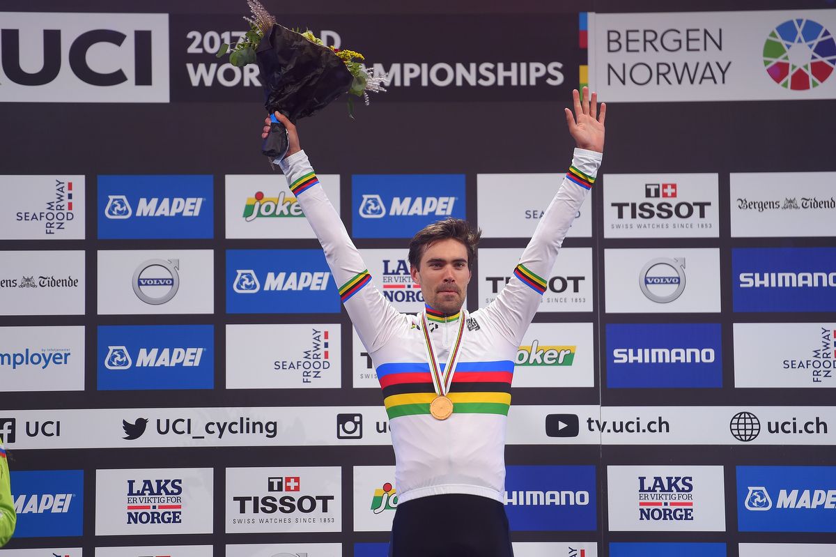 Tom Dumoulin (Netherlands) is the 2017 World time trial champion