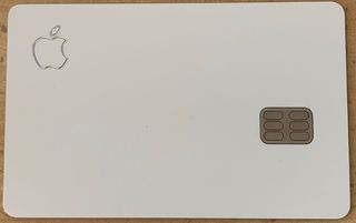 The front of the Apple Card has the Apple Logo and the cardholder's name
