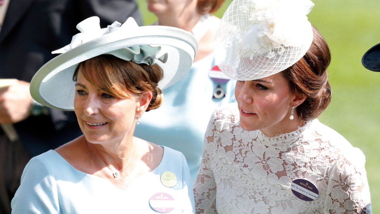 Kate Middleton with her mother, Carole Middleton