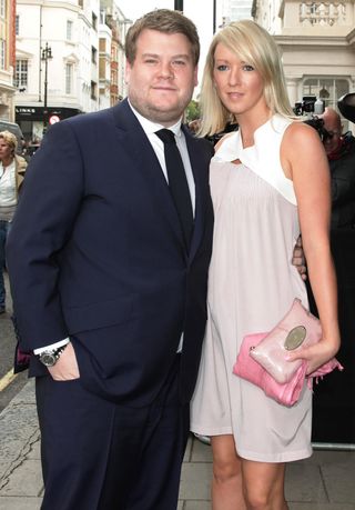 James Corden and Julia Carey