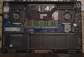 The RAM is very easy to access on the XPS 15 (9550 and 9560)