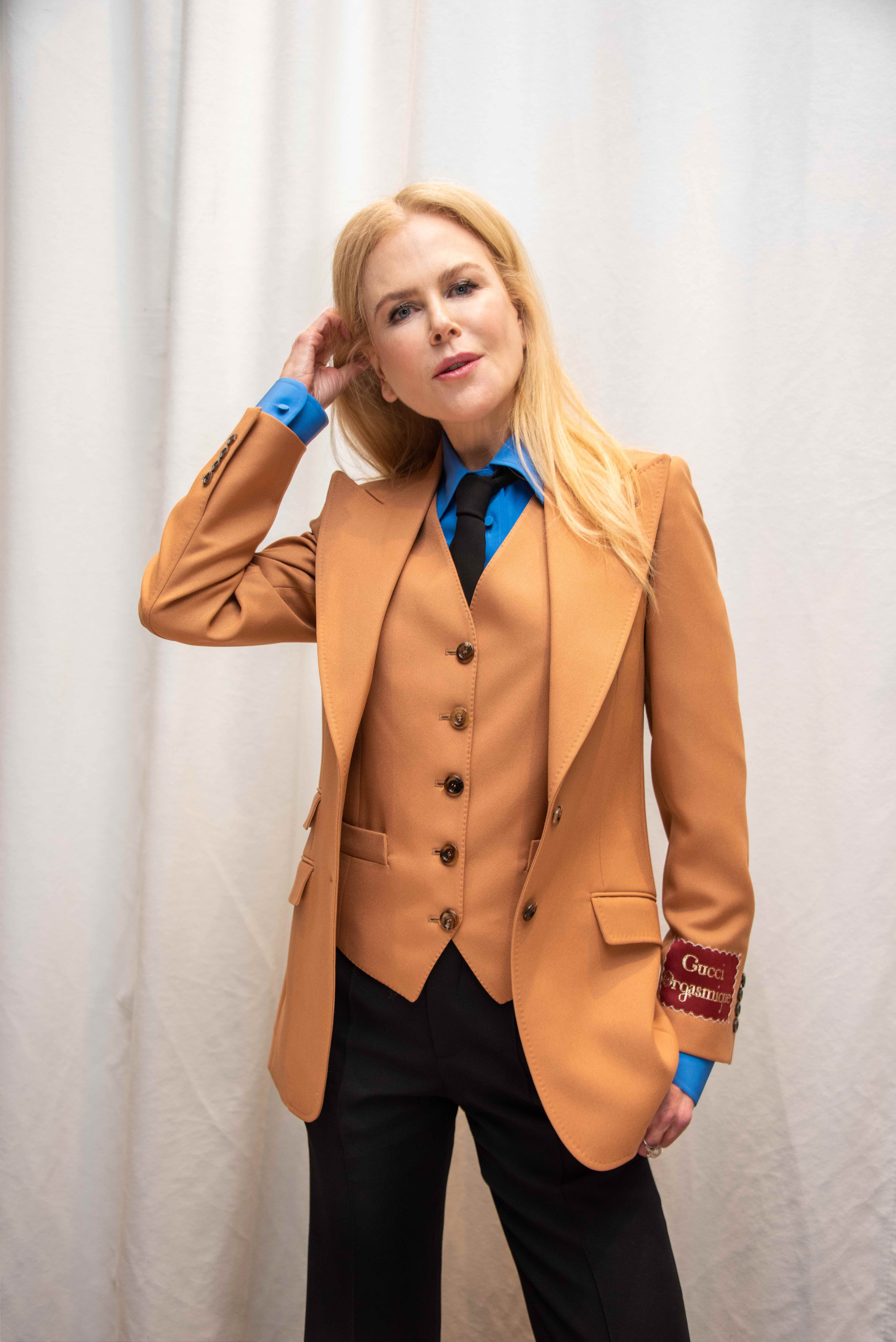 Nicole Kidman at "The Undoing" Press Conference at the Four Seasons Hotel on March 09, 2020 in Beverly Hills, California. (Photo by Vera Anderson/WireImage)