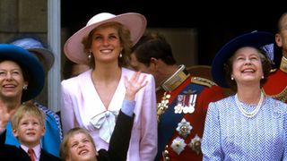 Diana, Princess of Wales ,Prince William,Prince Harry ,Queen Elizabeth II,Princess Margaret,Prince Charles, Prince of Wales,Trooping the Colour