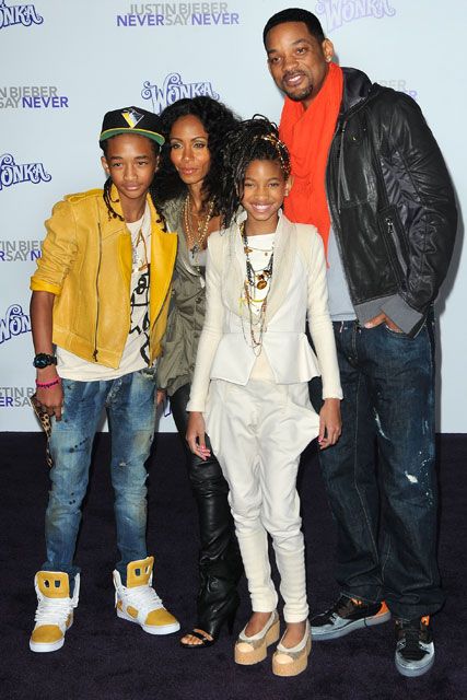 Will Smith, Jada Pinkett Smith, Jaden Smith and Willow Smith