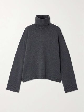 Rhea Wool and Cotton-Blend Turtleneck Sweater