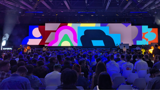 The Config London stage as people take their seats