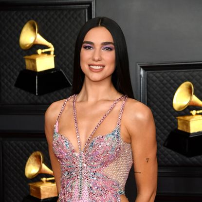 los angeles, california march 14 dua lipa attends the 63rd annual grammy awards at los angeles convention center on march 14, 2021 in los angeles, california photo by kevin mazurgetty images for the recording academy