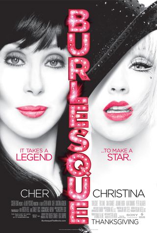 cher christina aguilera burlesque poster