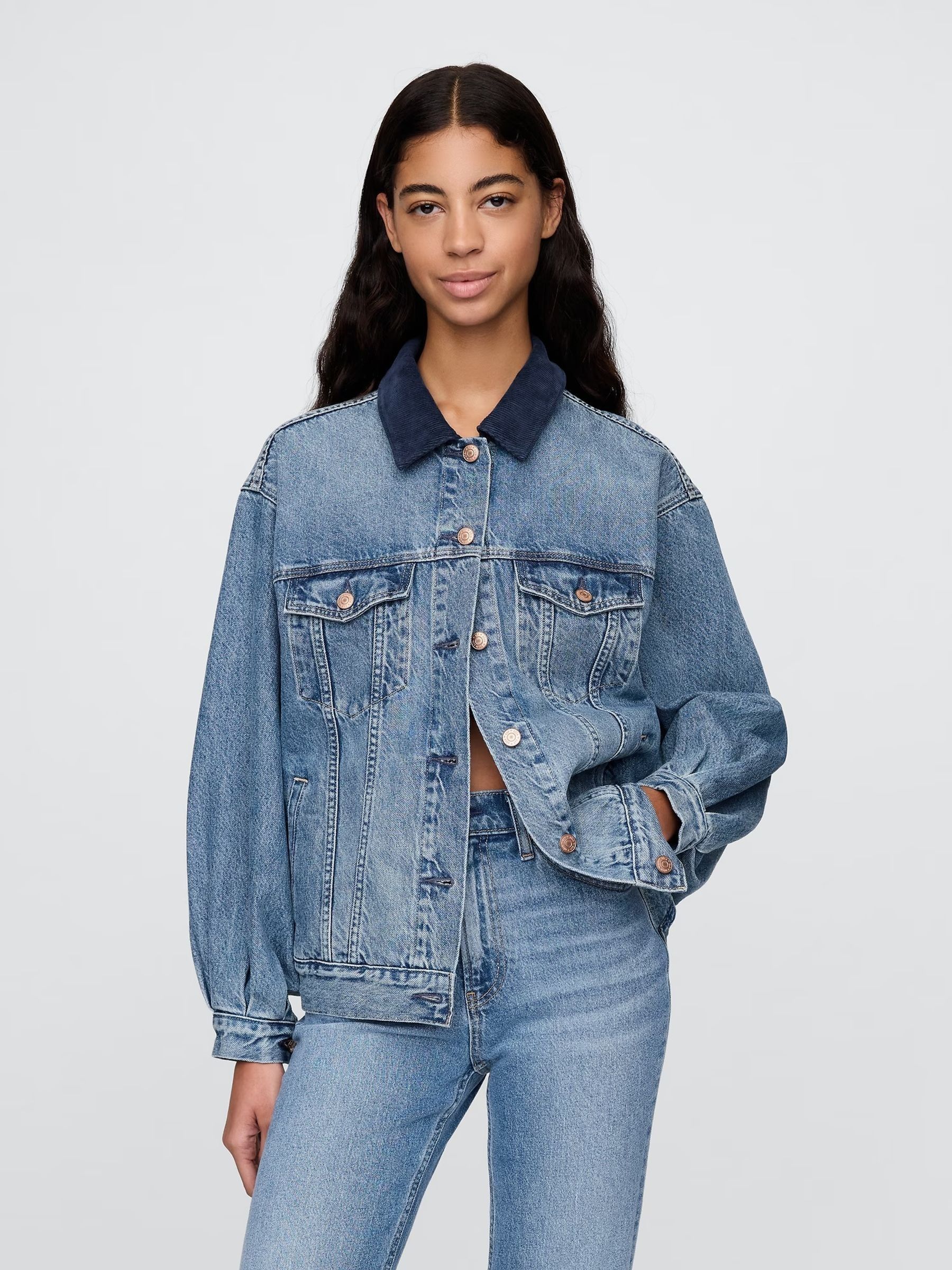 Blue DÔen Oversized Icon Denim Jacket