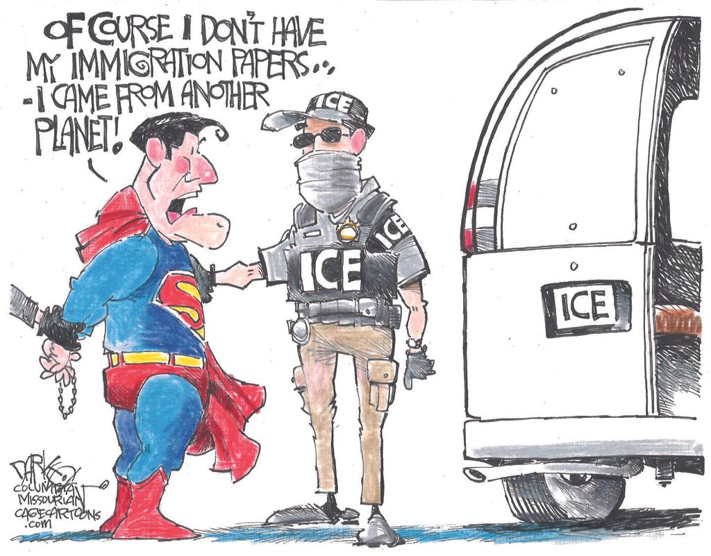 ICE arrests Superman | July 21 editorial cartoons | The Week