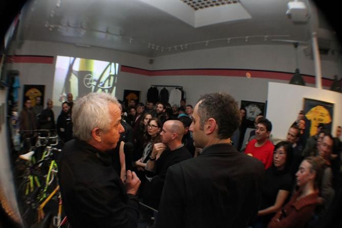 Greg LeMond keeps the audience entertained with anecdotes from his career