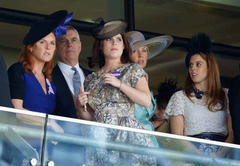 Beatrice, Eugenie, Andrew and Sarah Ferguson, Royal Lodge