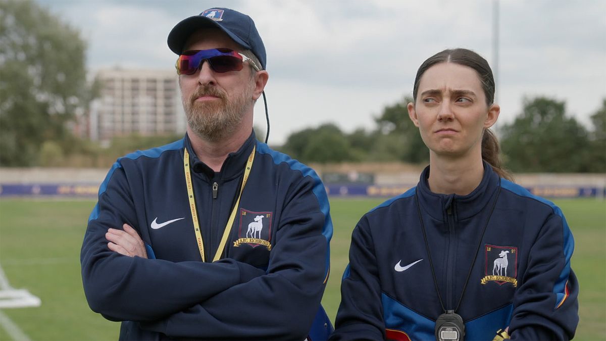 Alice Chilton giving Coach Beard some side-eye in Ted Lasso season 4