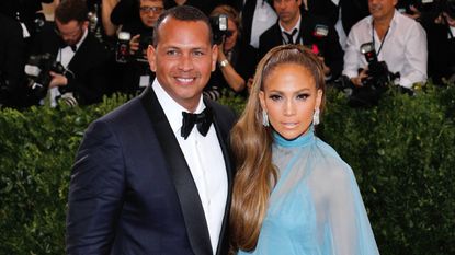Jennifer Lopez and Alex Rodriguez attend 'Rei Kawakubo/Comme des Garçons:Art of the In-Between' Costume Institute Gala at Metropolitan Museum of Art on May 1, 2017 in New York City.