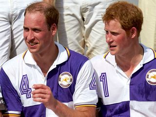 Prince William and Prince Harry play polo as Kate Middleton awaits her due date