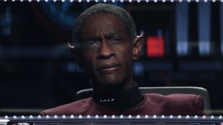 Great to see Tim Russ playing Tuvok in a well-placed, subtle cameo. In fact, this whole scene was excellent