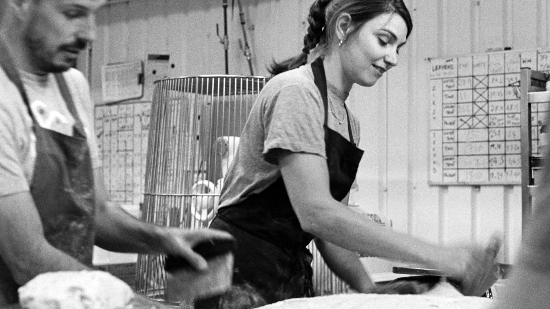 A photo inside a bakery.