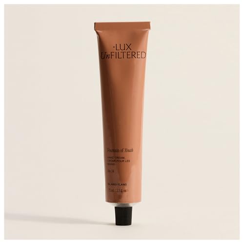 + Lux Unfiltered N&amp;deg;24 Fountain of Youth Age Defying Hand Cream for Women &amp;amp; Men - Moisturizing Hand Cream for Dry Cracked Hands - Lightweight &amp;amp; Fast-Absorbing - Vegan &amp;amp; Cruelty Free - Ylang Ylang