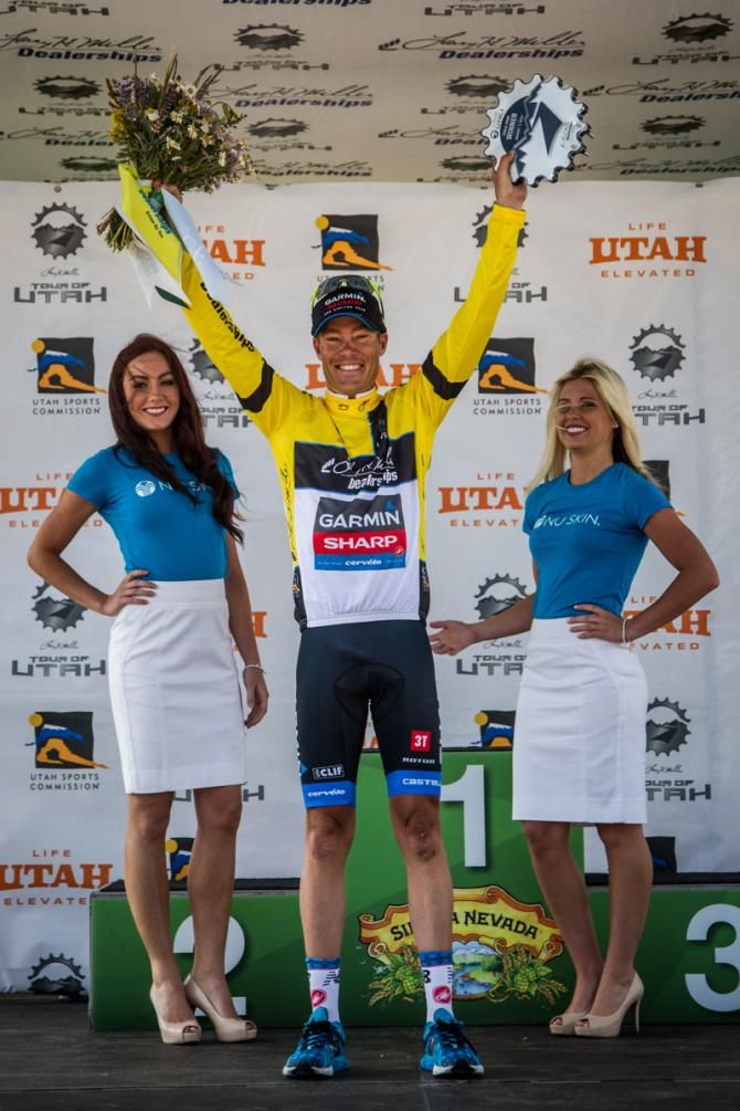 Tom Danielson (Garmin) moves into the overall lead.