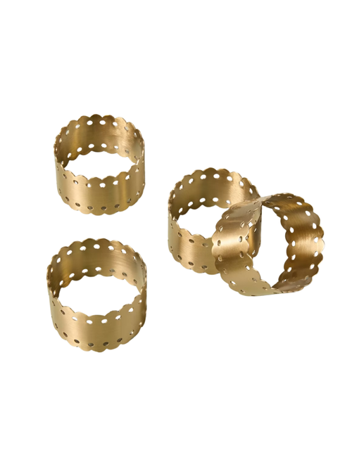 4ct Napkin Ring Scallop