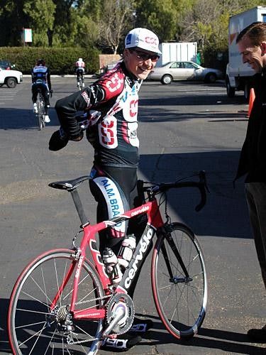 Dave Zabriskie is set to head out for a ride