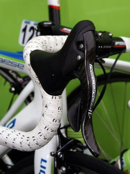 Franzoi's bike was fitted with Campagnolo Record 11 componentry.