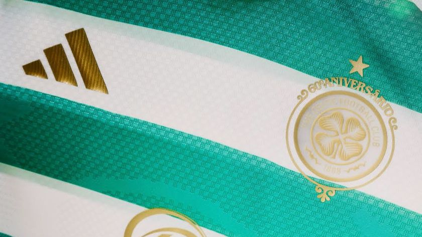 Close up details of the new 26/27 Celtic FC home shirt