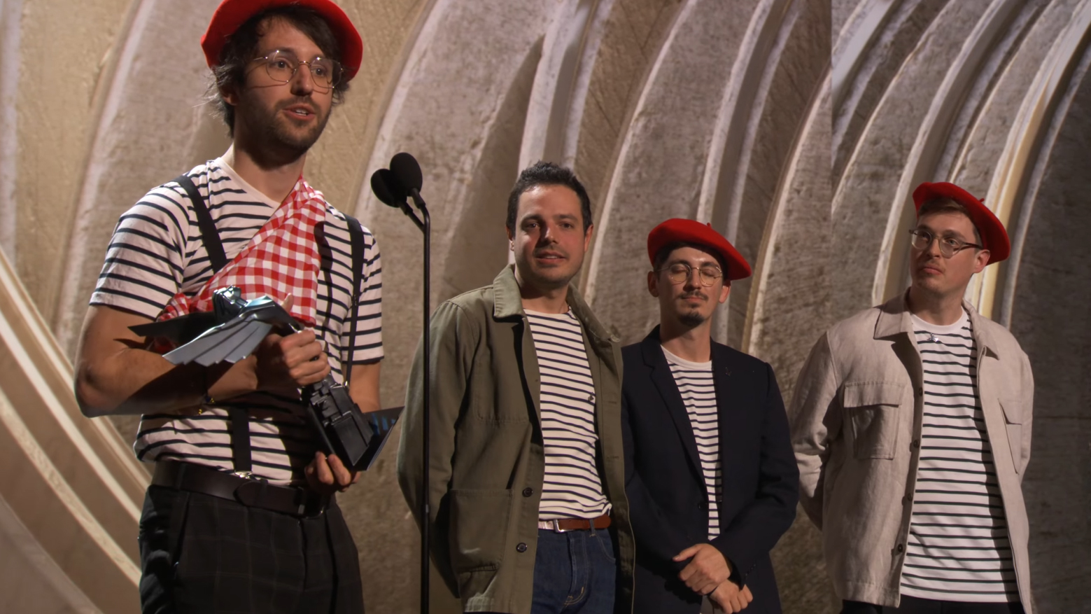 Clair Obscur developers accepting GOTY.